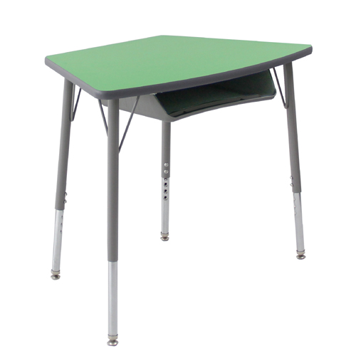 School furniture combination height adjustable cantileverbased student desk