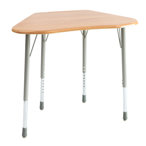 School furniture combination height adjustable cantileverbased student desk