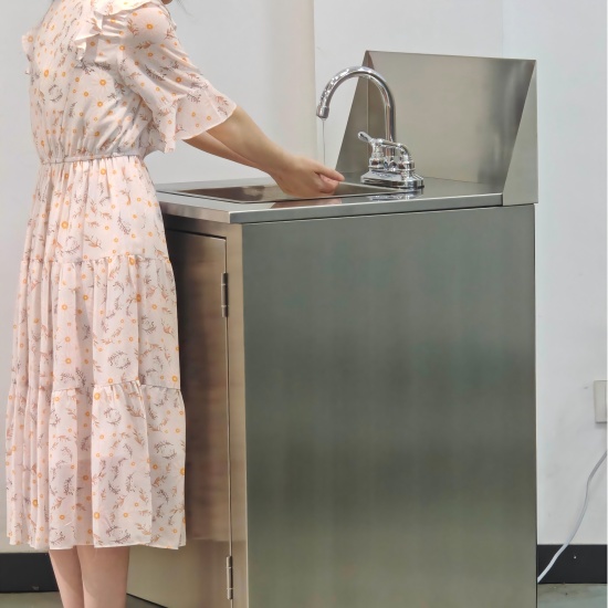 Single Bowl Portable Hand Sink Cart